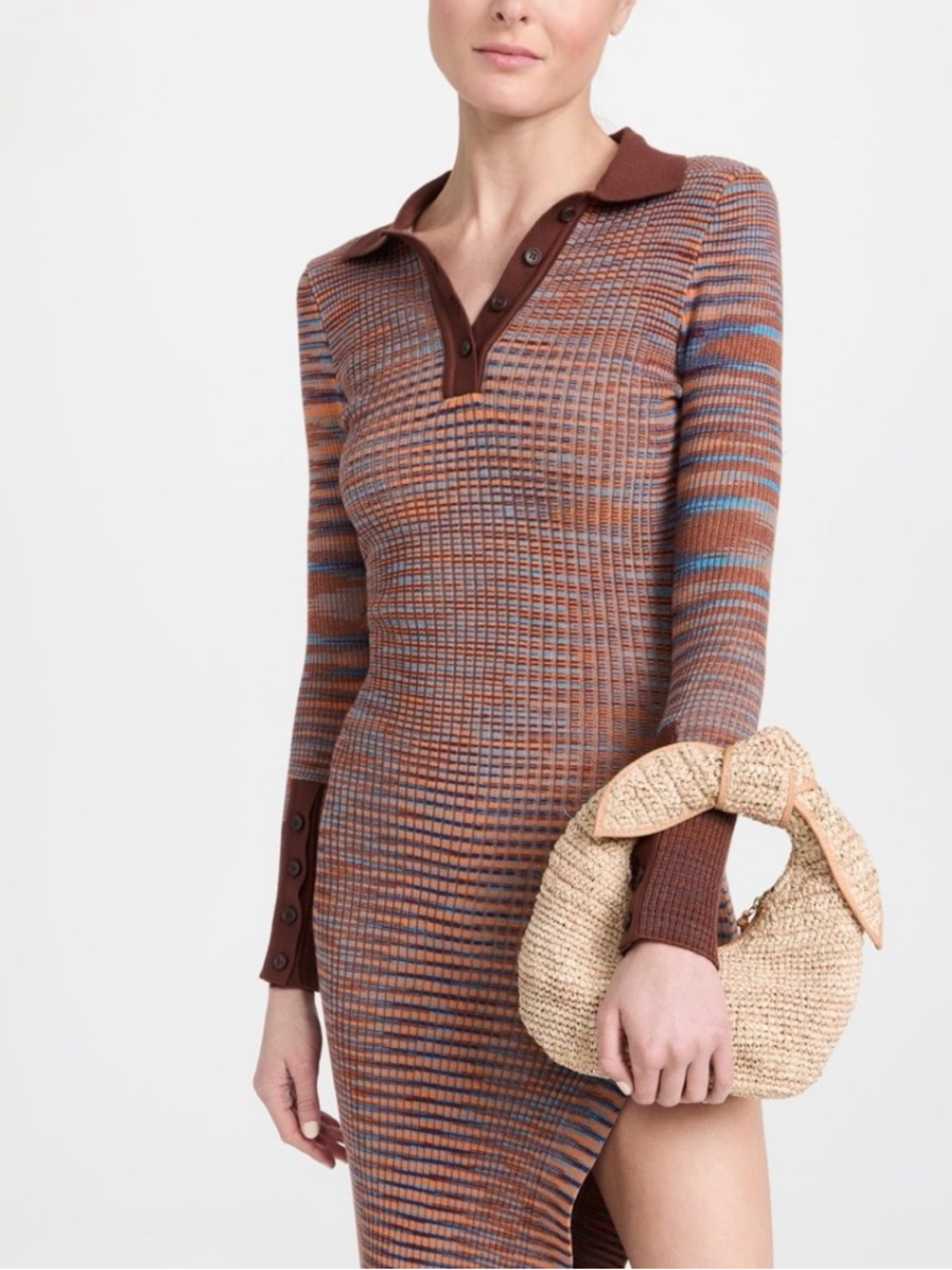 NWT Poolside Josie Raffia Knot Bag - Picture 7 of 7